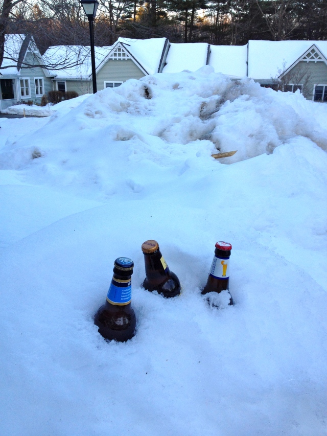 Beer in the Snow